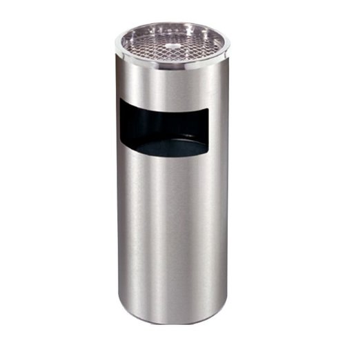  Combisteel Waste bin with ashtray | 12L | Stainless steel 