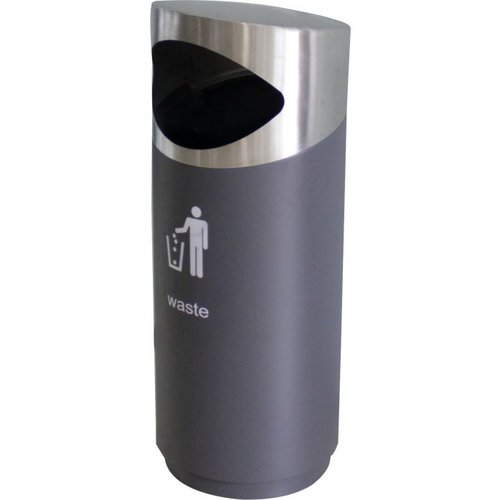  Combisteel Poubelle avec revêtement en poudre noire | 69L 