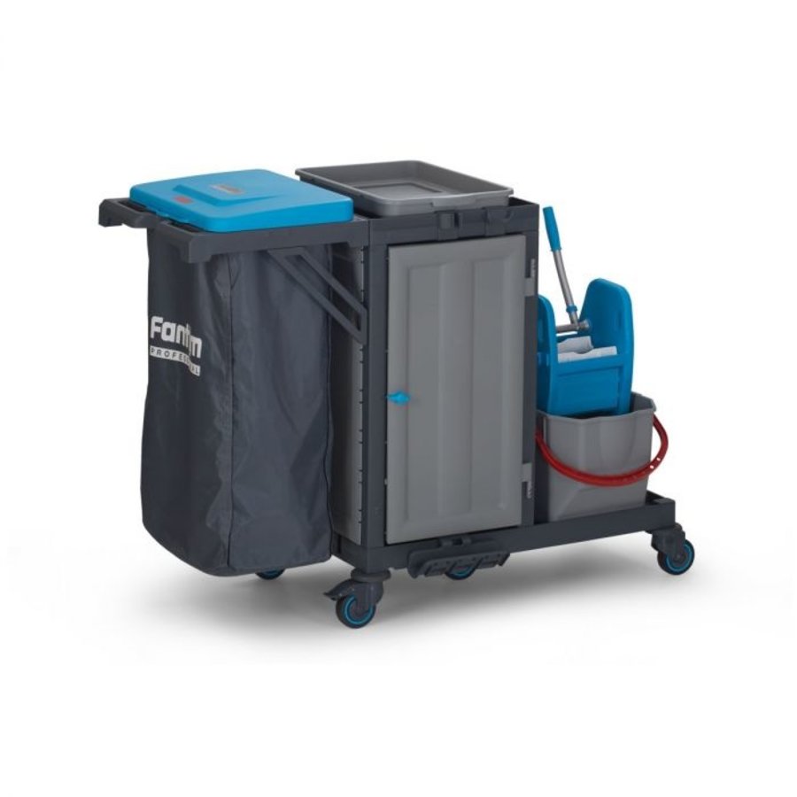 Chariot de nettoyage| plastique| Professionnel | étendu