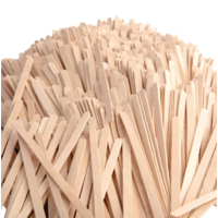 Biodegradable wooden stirrers 14cm 1000 pieces