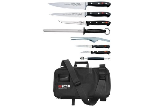  HorecaTraders 8-piece knife set with sheath 