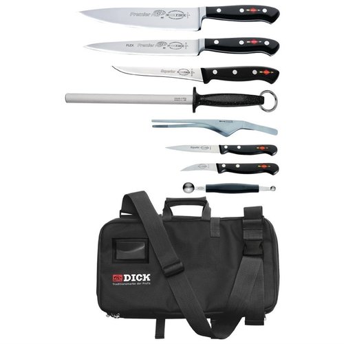  HorecaTraders 8-piece knife set with sheath 