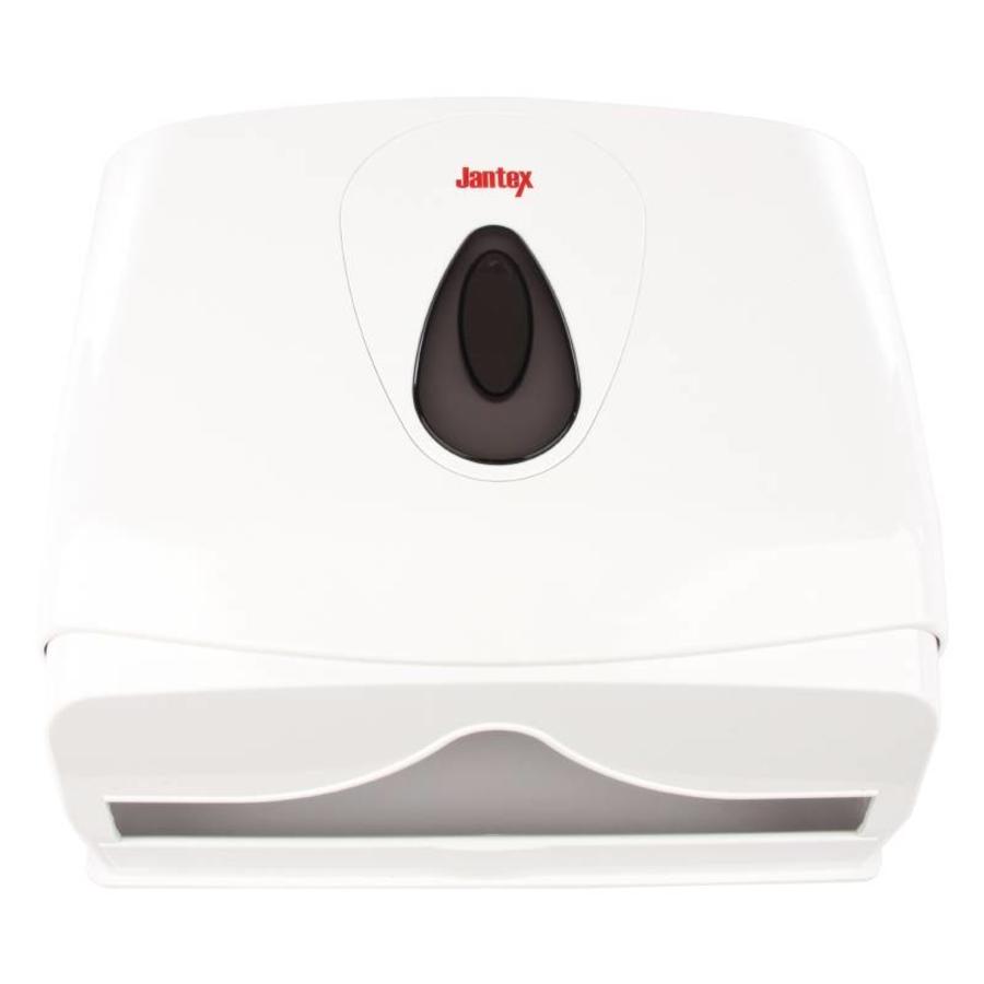Distributeur de serviettes en plastique blanc