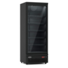 Combisteel Kühlschrank 1 Glastüren schwarz