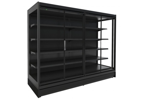  Combisteel Refroidissement mural noir | Avec moteur de refroidissement | 203,5/85/(h)205 cm 