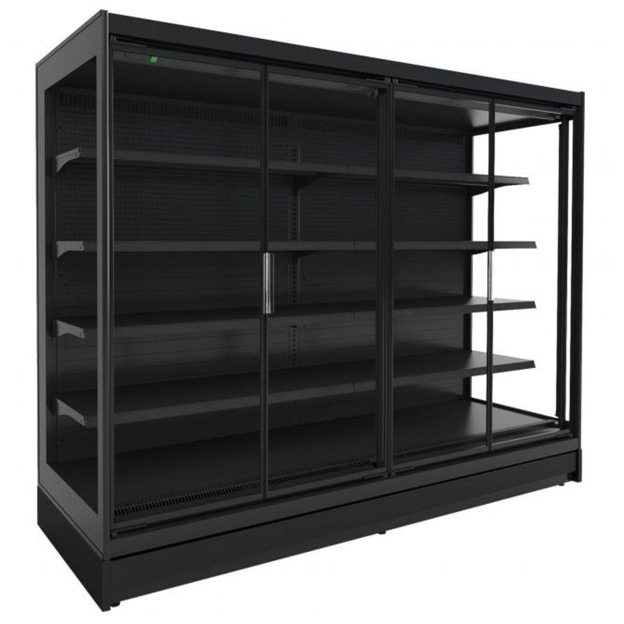 Refroidissement mural noir | Avec moteur de refroidissement | 203,5/85/(h)205 cm