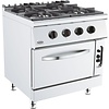 Combisteel Horeca Gas stove & gas oven 4 burners | 6 KW