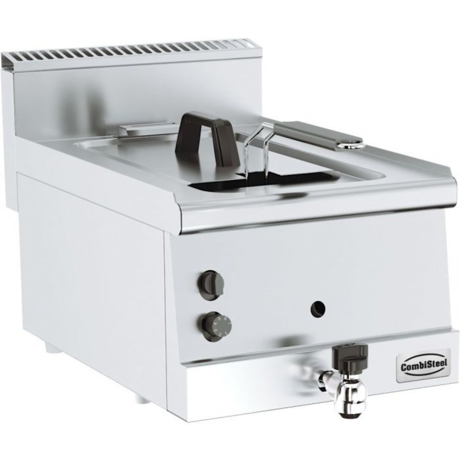 Friteuse à gaz pour l'hôtellerie | 1 x 8L Contenu