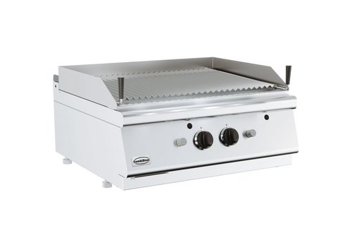  Combisteel Grill à pierre de lave d'hospitalité | Gaz et double | Modèle de table | 9 kW 