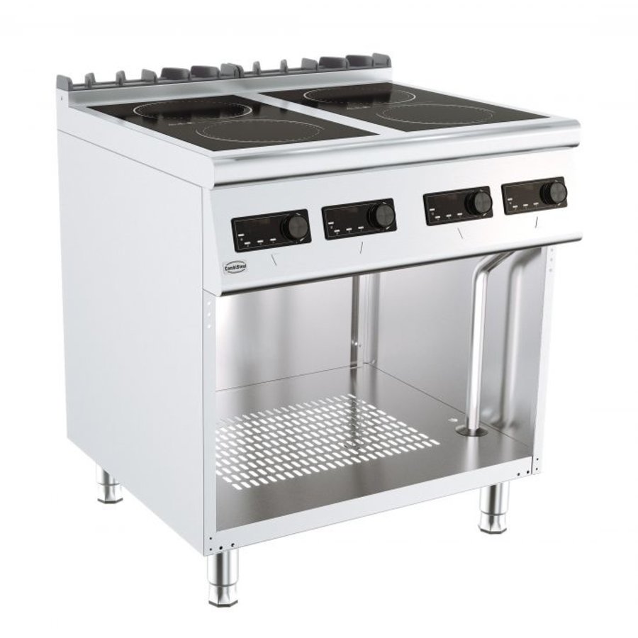 Unité de cuisson électrique pour l'hôtellerie | 4 fosses | 4 x 2,6 kW