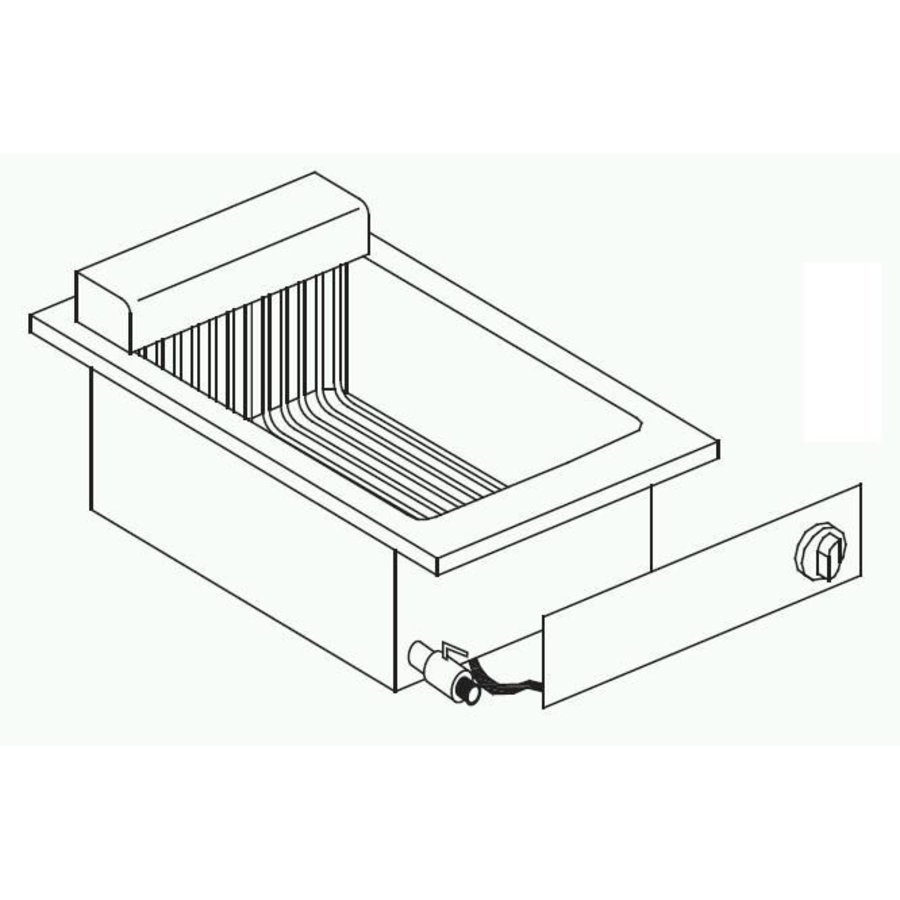 Friteuse électrique simple | 10 L | 400 V / 7,25 kW