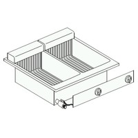 Electric double built-in fryer | 2x10 L | 400 V / 14.5 kW