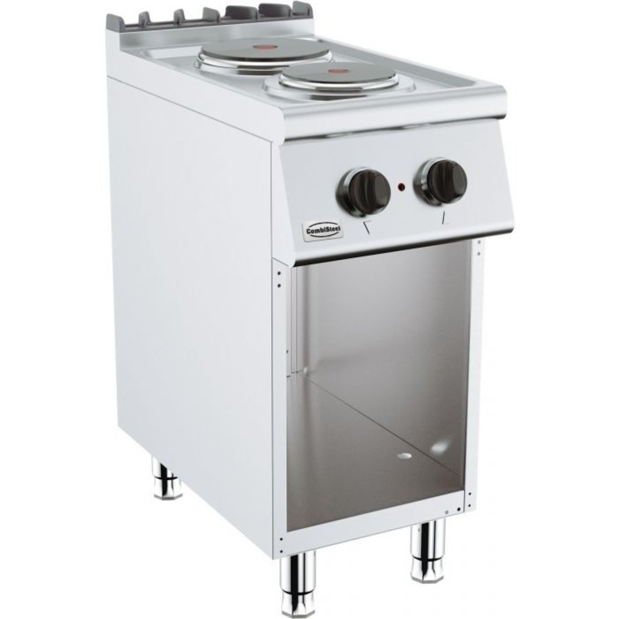 Table de cuisson électrique Hospitality 2 feux | 1 x 2,25 et 1 x 85 kW