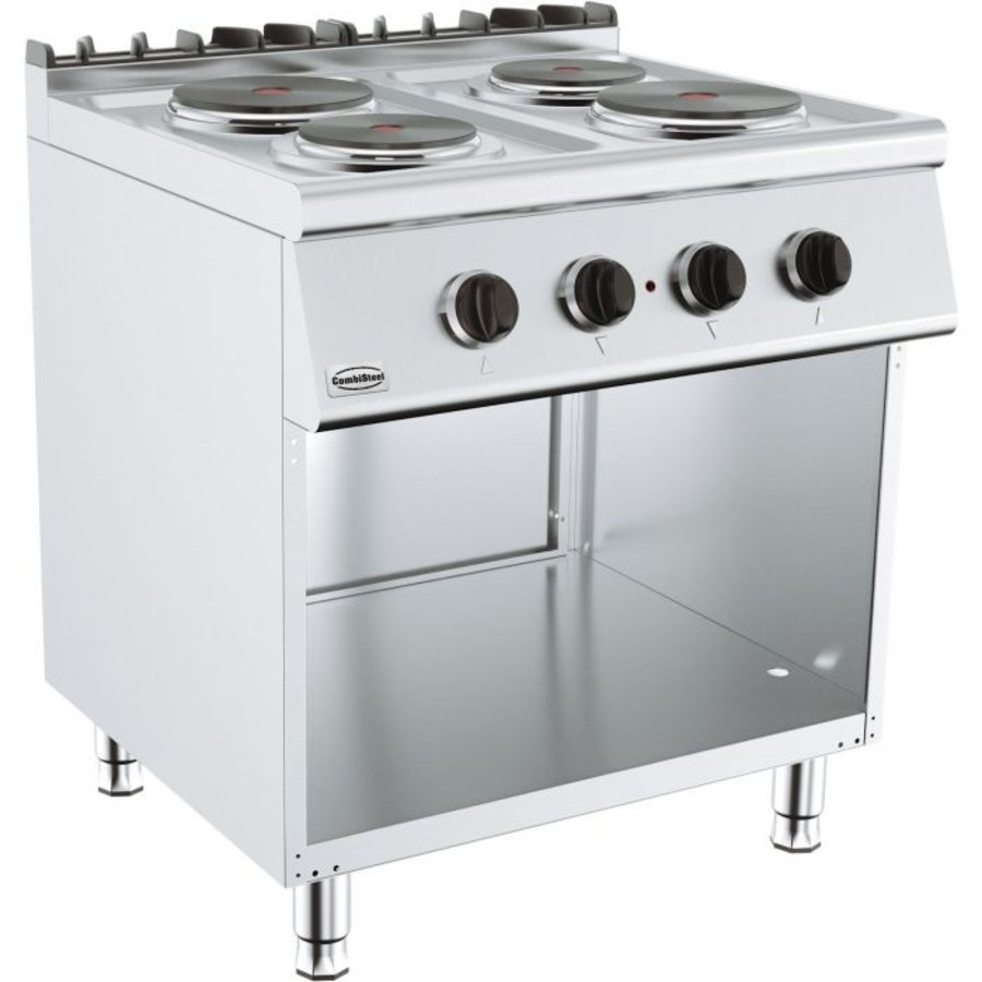 Table de cuisson électrique Hospitality 4 feux | 2 x 2,25 et 2 x 85 kW