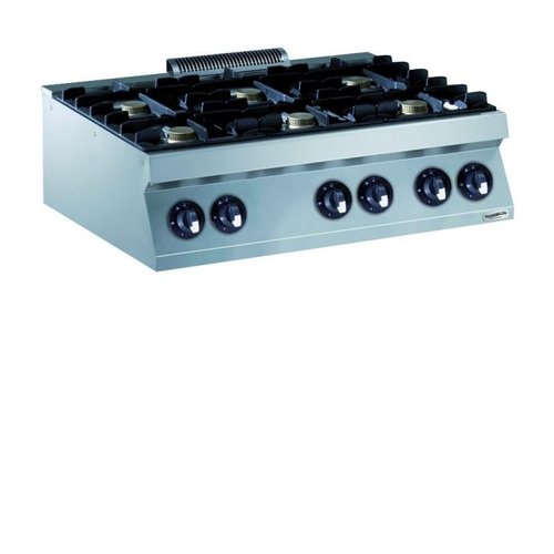  HorecaTraders Unité de cuisson hôtelière Gaz 6 feux | 33 kW 