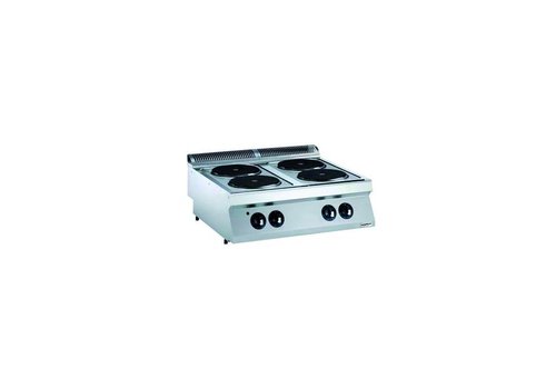  HorecaTraders Unité de cuisson électrique Hospitality 4 feux | 10,4 kW 