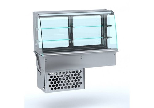  Combisteel Curved refrigerated display case | LED | 0/+4 - +5/+10 °C 