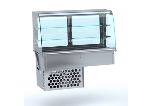  Combisteel Vitrine réfrigérée courbée | DEL | 0/+4 - +5/+10 °C 