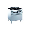 HorecaTraders Horeca Gas stove & gas oven 4 burners | 4 x 5.5 KW