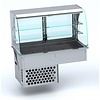 Combisteel Curved refrigerated display case | LED | With night cover | 3 Formats