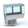 HorecaTraders Refrigerated display case straight | LED | Ventilated | 3 Formats