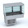 HorecaTraders Refrigerated display case straight | LED | 0 / 4ºC and 4 / 10ºC