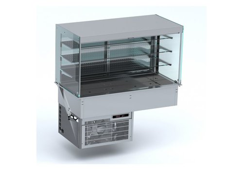  Combisteel Vitrine réfrigérée droite | Modèle mural | 0/4ºC et 4/10ºC 