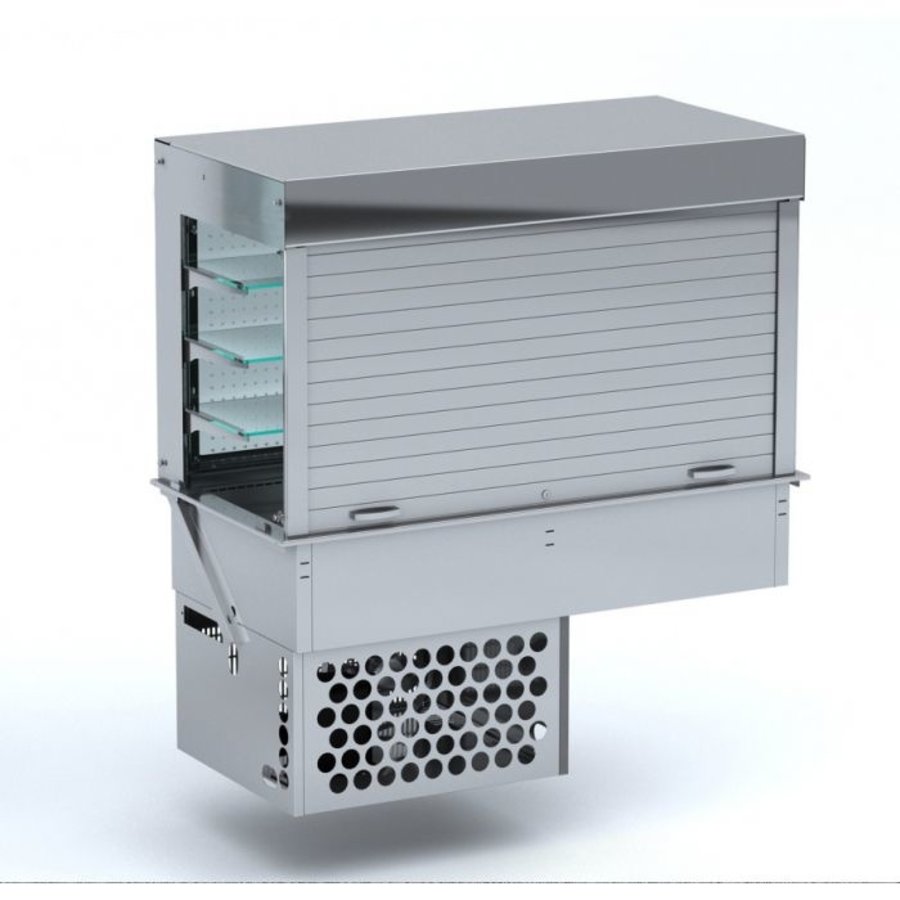 Straight refrigerated display case | With lock | LED lighting | 3 sizes