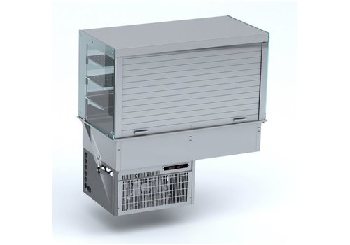  Combisteel Straight refrigerated display case | Wall model | LED | 3 Formats 