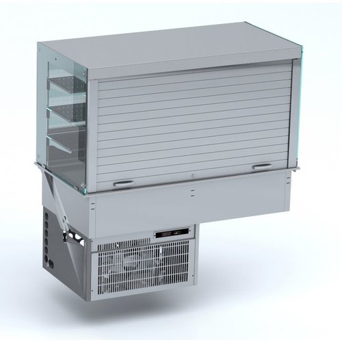  Combisteel Straight refrigerated display case | Wall model | LED | 3 Formats 