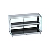 Combisteel Vitrine chauffante droite | Noir | 30 à 120ºC