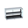 Combisteel Warmhoud vitrine recht | Zwart | 30 tot 120ºC