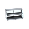 Combisteel Warmhoud vitrine gebogen | Zwart | 30 tot 120ºC