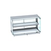 Combisteel Keep warm display case straight | White | 30 to 120ºC