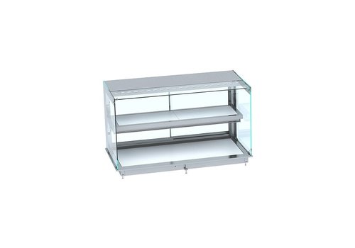  Combisteel Keep warm display case straight | White | 30 to 120ºC 