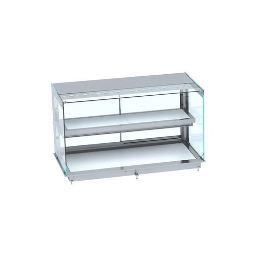  Combisteel Keep warm display case straight | White | 30 to 120ºC 