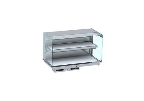  Combisteel Vitrine chauffante modèle mural droit | Blanc | 30 à 120ºC 