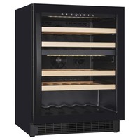 Glass door wine cooler 39 bottles | 40 dB | two temperature zones