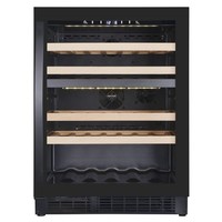 Wine fridge with glass door 39 bottles | 40 dB | two temperature zones