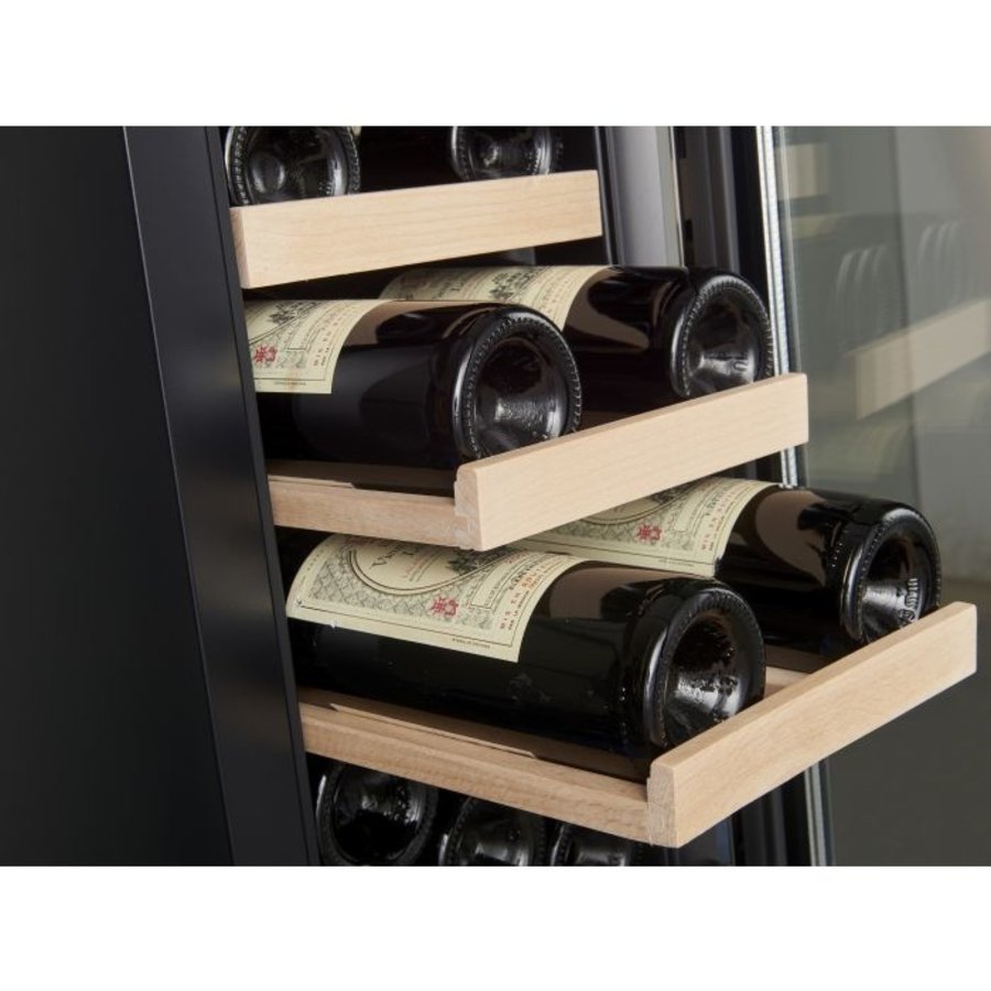 Wine fridge with glass door| 20 bottles |40 dB | one temperature zone