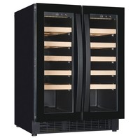Wine cooler with glass door | 40 bottles | 40 dB | two temperature zones