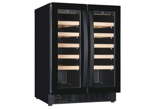  Combisteel Wine cooler with glass door | 40 bottles | 40 dB | two temperature zones 