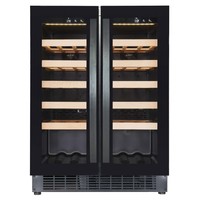 Weinkühler mit Glastür | 40 Flaschen | 40 dB | zwei Temperaturzonen