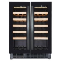 Wine fridge with glass door | 40 bottles | 40 dB | two temperature zones