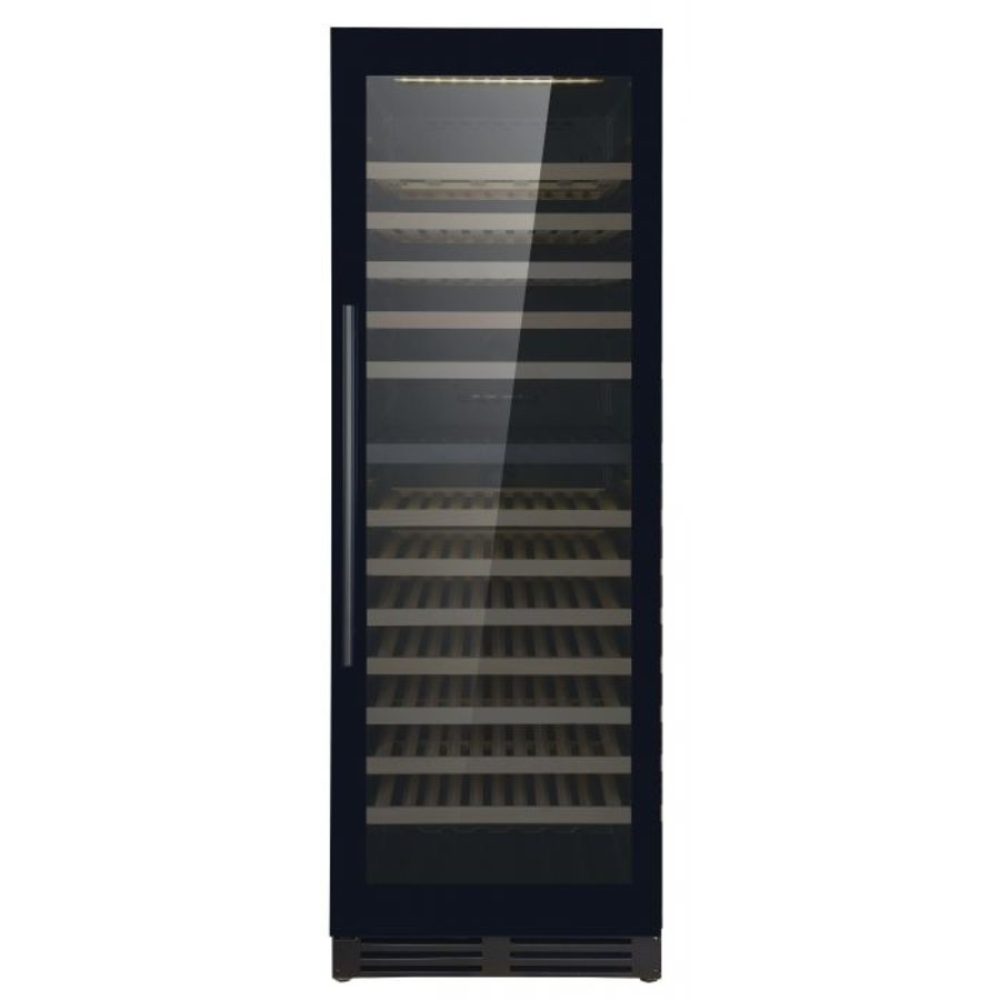 Wine fridge with glass door | 154 bottles | 43 dB | two temperature zones