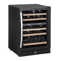 Refroidisseur à vin avec porte vitrée | 43-44 bouteilles | deux zones de température
