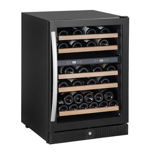  Combisteel Refroidisseur à vin avec porte vitrée | 43-44 bouteilles | deux zones de température 