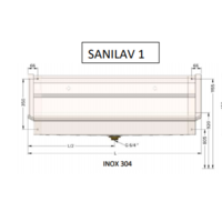 RVS 304 Wasgoot met 3 Kranen | 180x49x43CM