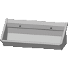 HorecaTraders SS 304 Washing trough with 2 taps | 120x43x49 cm