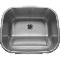 HT Rectangular Stainless Steel Washbasin | 45x55x19 CM